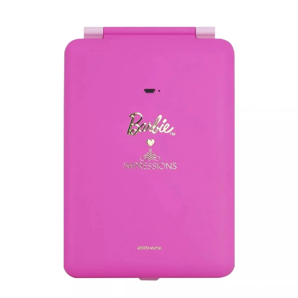 Impressions Vanity Barbie Touch Pad Mini LED Makeup Mirror for Purse, Ultra S...